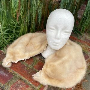 Genuine Mink Fur Collar Or Wrap Unlined Repurpose